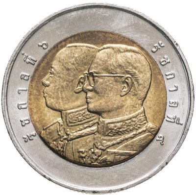 купить Таиланд 10 батов (baht) 2007 "100 лет королевской конной армии"