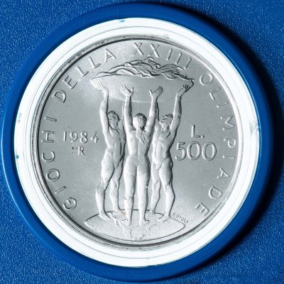 купить Италия 500 лир 1984 "XXIII летние Олимпийские Игры, Лос-Анджелес"