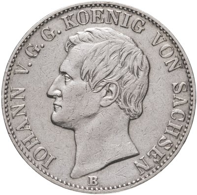 купить Германия Саксония 1 талер 1860 B