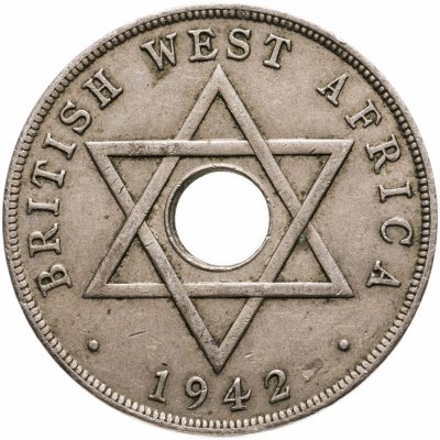 купить Британская Западная Африка 1 пенни (penny) 1942