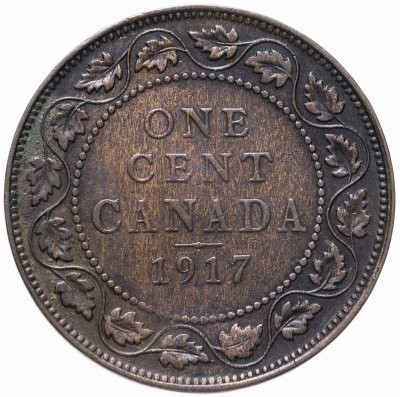 купить Канада 1 цент (cent) 1917