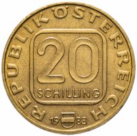 Купить Австрия 20 шиллингов (shillings) 1983 "Замок Хохостервитц"