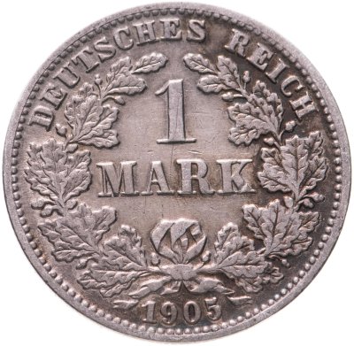 купить Германия 1 марка (mark) 1905, знак монетного двора: "J" - Гамбург