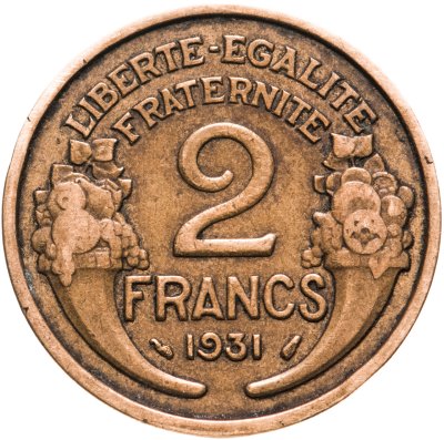 купить Франция 2 франка 1931