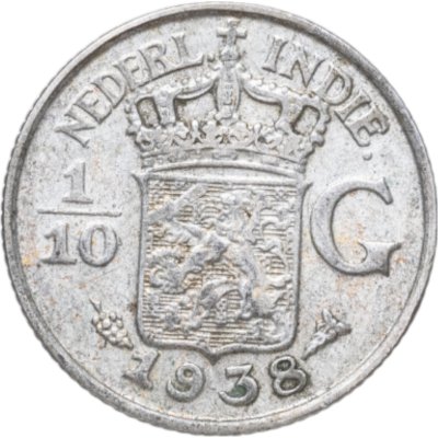купить Голландская Ост-Индия 1/10 гульдена (gulden) 1938