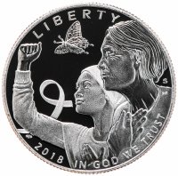 купить США 50 центов (1/2 доллара, half dollar) 2018 "Борьба с раком молочной железы" S
