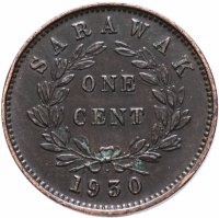 купить Саравак 1 цент (cent) 1930