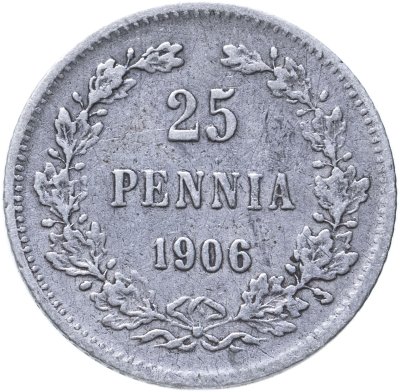 купить 25 пенни (pennia) 1906 L монета для Финляндии