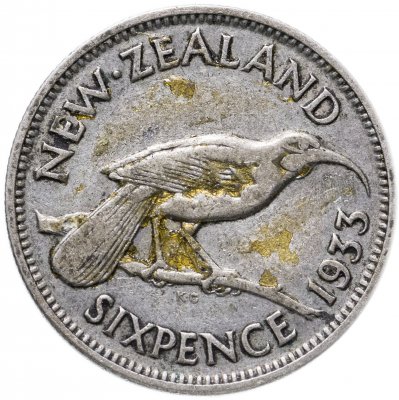 купить Новая Зеландия 6 пенсов (pence) 1933