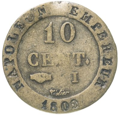 купить Франция 10 сантимов 1809 Наполеон Бонапарт