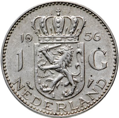 купить Нидерланды 1 гульден (gulden) 1956