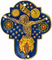 купить Остров Ниуэ 2 доллара 2015 "Всемирное наследие - Алтарный крест", в футляре с сертификатом
