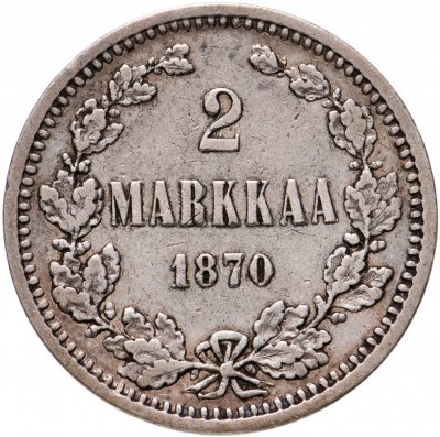 купить Финляндия 2 марки 1870 года "S"