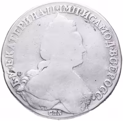 купить 1 рубль 1783(1784) года СПБ-TI-ММ