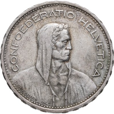 купить Швейцария 5 франков (francs) 1933