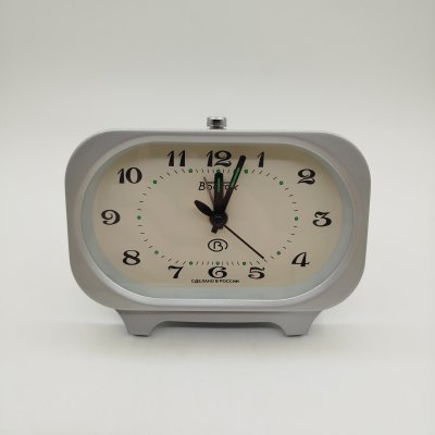 купить Часы настольные с будильником, металл, стекло, Чистопольский часовой завод «Восток», Россия, 1991-2010 гг.