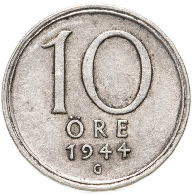 купить Швеция 10 эре (ore) 1944
