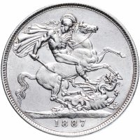 Купить Великобритания 1 крона (crown) 1887