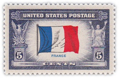 купить США 5 центов 1943 "Флаг Франции"