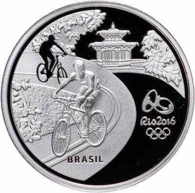 купить Бразилия 5 реалов (reais) 2015 XXXI летние Олимпийские Игры, Рио-де-Жанейро 2016 - Бег и Самбодром