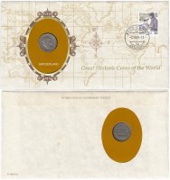 Купить Серия «Великие исторические монеты мира» - Швейцария 20 раппенов (rappen) 1896 (монета и 1 марка в конверте)
