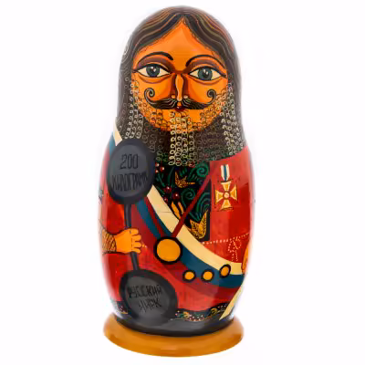 купить Матрешки "Русский цирк", дерево, роспись, Россия, 1991-2000 гг.