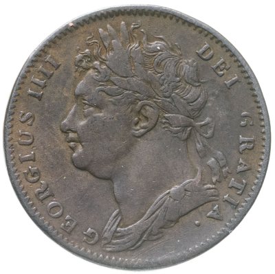 купить Великобритания 1 фартинг (farthing) 1822