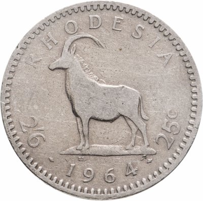 купить Родезия 2 1/2 шиллинга (25 центов) 1964