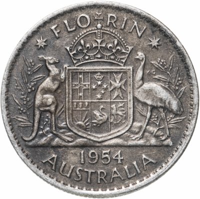 купить Австралия 2 шиллинга (флорин) 1954