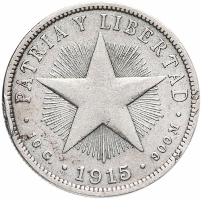 купить Куба 40 сентаво (peso) 1915