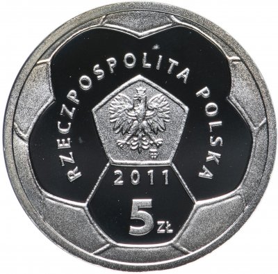 купить Польша 5 злотых (zlotych) 2011 Польские футбольные клубы - Полония Варшава