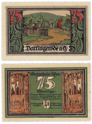 купить Германия (Саксония: Дарлингероде) 75 пфеннигов 1921 (258.1/B1)