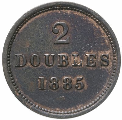 купить Гернси 2 дубля (doubles) 1885