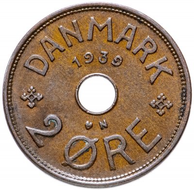 купить Дания 2 эре (ore) 1939