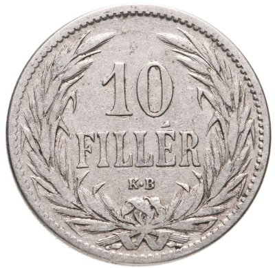 купить Венгрия 10 филлеров (filler) 1894