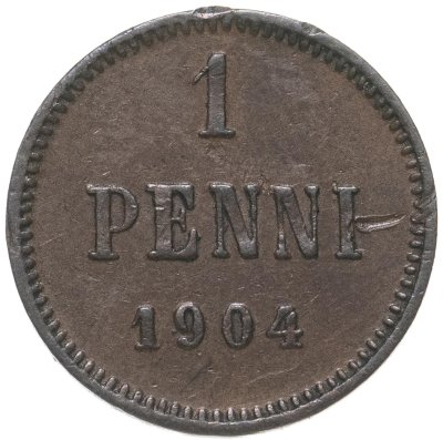 купить 1 пенни (penni) 1904 Российская Финляндия
