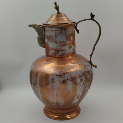 купить Кувшин с крышкой, медь, латунь, лужение оловом, Западная Европа, 1940-1960 гг.