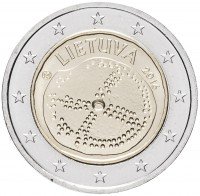 Купить Литва 2 евро 2016 "Балтийская культура"