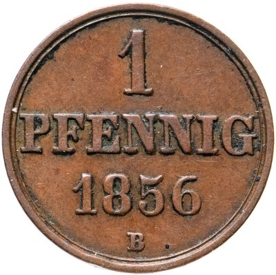 купить Германия, Королевство Ганновер 1 пфенниг 1856
