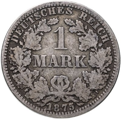 купить Германская Империя 1 марка 1875 "А"