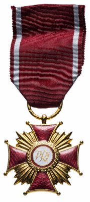 купить Знак отличия золотой «Крест Заслуги» 1 степени Польша