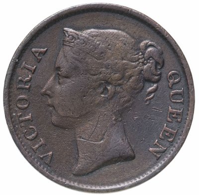 купить Стрейтс Сетлментс 1/2 цента (cent) 1845