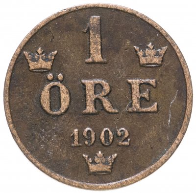 купить Швеция 1 эре (ore) 1902