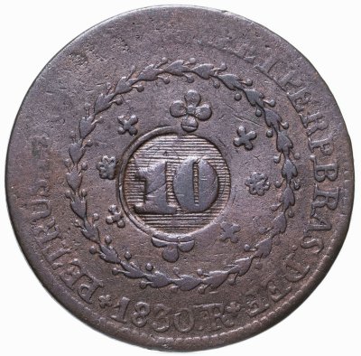 купить Бразилия 10 рейс (reis) 1830