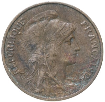 купить Франция 5 сантимов (centimes) 1912