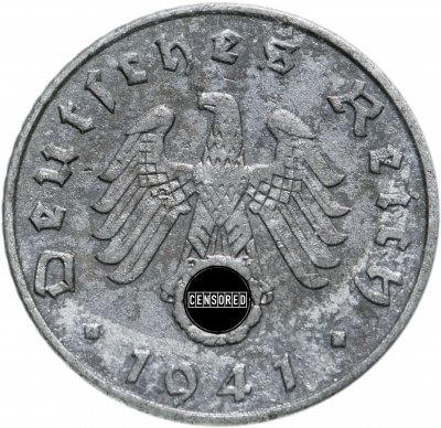 купить Германия (Третий рейх) 5 рейхспфеннигов (reichspfennig) 1940-1945, случайный год