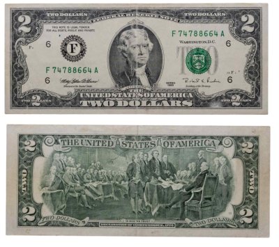 купить США 2 доллара 1995 (Pick 497) F- Атланта