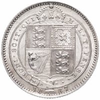 Купить Великобритания 1 шиллинг 1887