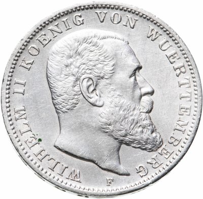 купить Германская Империя, Вюртемберг 3 марки (mark) 1911 F