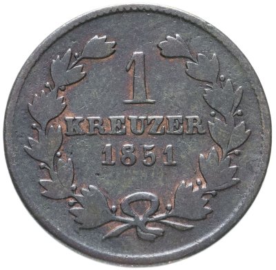 купить Германия, Баден 1 крейцер 1851